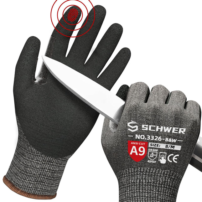 Schwer Proguard Highest Level Cut Resistant Work Gloves PR3326 for Extreme Prote