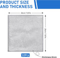 Aidoclip Non-Scratch Steel Wool Dishcloths - 50 Pack Gray Kitchen Scrubbers | Durable Pads Handle Wet or Dry Scrubbing on Dishes, Sinks and