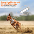 Tresbro 15FT Reflective Tie Out Cable for Dogs Up to 250 Pounds, Steel Wire Lead Leash Cable with Stainless Dual Fix Buckle, Lightweight and