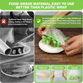 3rd Upgraded Plastic Bowl Covers, 100PCS Bowl Lids for Bread Proofing, 3 Sizes Plastic Covers for Bowls with Elastic, Food Grade Safe Material