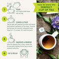 Traditional Medicinals Tea, Organic Stress Ease Focus, with Adaptogens, Everyday Balanced Energy, Ginseng Wild Apple Mint, 16 Tea Bags