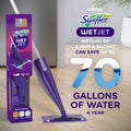 Swiffer WetJet Hardwood and Floor Spray Mop Cleaner Starter Kit, Includes: 1 Power Mop, 10 Pads, Cleaning Solution, Batteries 1 Kit Cleaner Kit