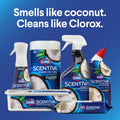 Clorox Scentiva Disinfecting Mist, Coconut and Waterlily, 1 Spray and 1 Refill, 16 Oz Each