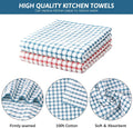 Nialnant 8 Pcs Kitchen Dish Rags,100% Cotton Soft Absorbent | Quick Drying Dish Cloths for Kitchen, Washing Dishes, Cleaning rags-11 x 11In