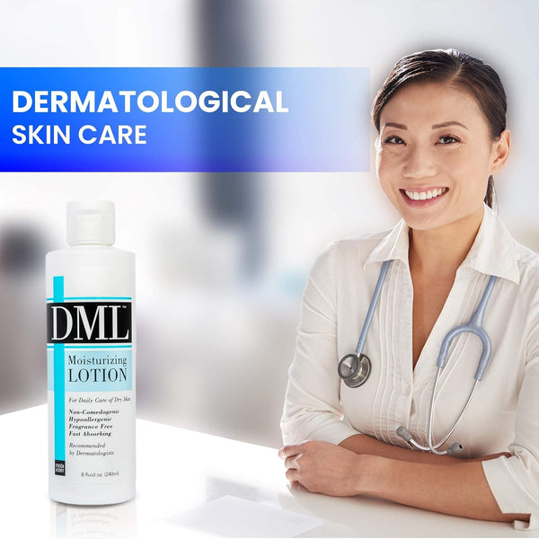 Dml Moisturizing Lotion, Fragrance Free - 8 Oz Unscented 8 Ounce