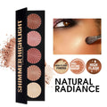 Highlighter Powder Palette, Makeup Palette Facial Bronzers Illuminator Palette Highlighter Baked Waterproof Long Lasting Brilliant Lighten Skin