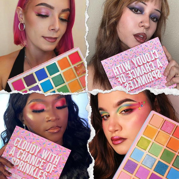 Tintark 30 Colors Makeup Eyeshadow Palette for Beauty & Matte Metallic Shimmer Pearl Glitter Eye Shadow Pallet & Rainbow Colorful Eye Makeup for