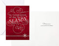 Hallmark Image Arts Christmas Boxed Cards Assortment, Elegant Lettering (4 Designs, 24 Cards with Envelopes) Red and Green Elegant Lettering