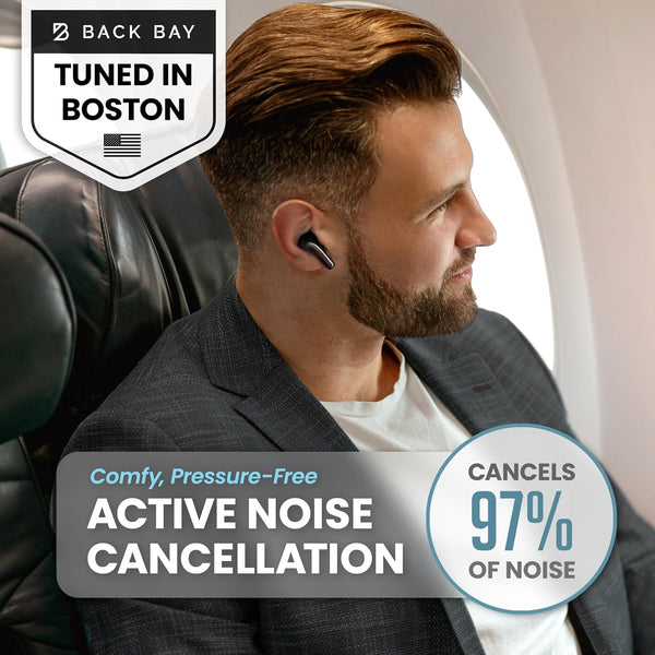 FirstClass - True Wireless Earbuds Noise Cancelling Earbuds, Bluetooth 5.4 Ear Buds Wireless Bluetooth Earbuds Noise Cancelling Earpods, iPhone