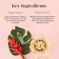 SpongellÃÂ© White Ginger Hawaiian Buffer | Body Wash Infused Sponge with Awapuhi & Kukui Nut Oil | Exfoliates & Hydrates | 14+ Uses