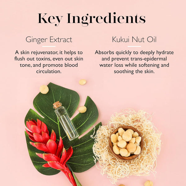 SpongellÃÂ© White Ginger Hawaiian Buffer | Body Wash Infused Sponge with Awapuhi & Kukui Nut Oil | Exfoliates & Hydrates | 14+ Uses