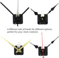 TIKROUND 12888 Quartz DIY Wall Clock Movement Mechanism Repair Parts Replacement Kit Sweep Silent Movement,13mm (1/2 Inch) Maximum Dial Thickness,