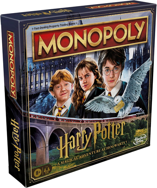Hasbro Gaming Monopoly Harry Potter Edition Board Game | A Magical Adventure at Hogwarts | Ages 8 and Up | 2 to 6 Players | Family Games | Gifts