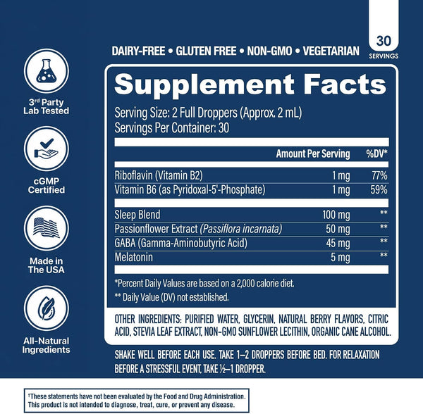 Nuethix Formulations Relax Liposomal Supplement Formula to Support Relaxation & Calm, 2 Fluid Ounces, 30 Servings