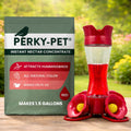 Perky-Pet Hummingbird Instant Nectar Powder Concentrate - 2 lb Bag - 244SFB - Makes 192 oz of Humming bird Liquid Food Nectar - 100% Sucrose