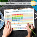 gisgfim Habit Tracker Calendar Motivational Habit Tracking Journal Inspirational Goal Planner with Spiral Binding Beautiful Weekly Undated 12+2