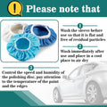 Sukh 12PCS Car Buffing Pads - Car Polishing Bonnet Pad Buffing Pads 5 to 6 Inches Microfiber Polish Pads Orbital Buffer Pads Wax Cover Kit for