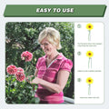 12 Pack 16 Inch Metal Plant Support Stakes for Outdoor Plants and Flowers | Plant Support Sticks, Includes 24 Twist Ties, For Peony, Amaryllis,