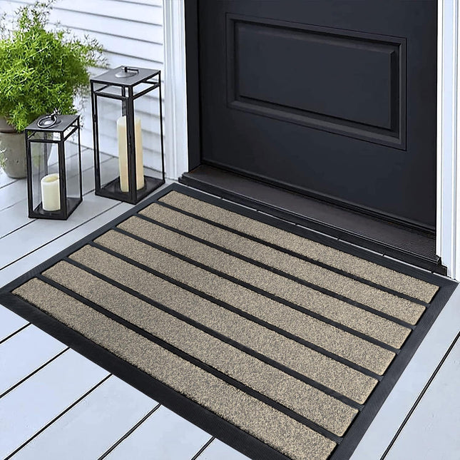 Ubdyo Extra Durable Door Mat - Dirt Trapping Outdoor Welcome Mats - Non-Slip Out