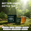 Betterbrand Mullein Tea Bags for Lung Detox - Respiratory Support with Thyme, Elderberry, Ginseng, Ginger, Caffeine Free Herbal Blend - 15 Tea