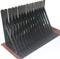 12 Pack L12 x H 8" Black Heavy Duty Shelf Brackets with Screws Metal Shelf Brackets Shelf Support Angle Brackets for Shelves L Brackets Heavy Duty