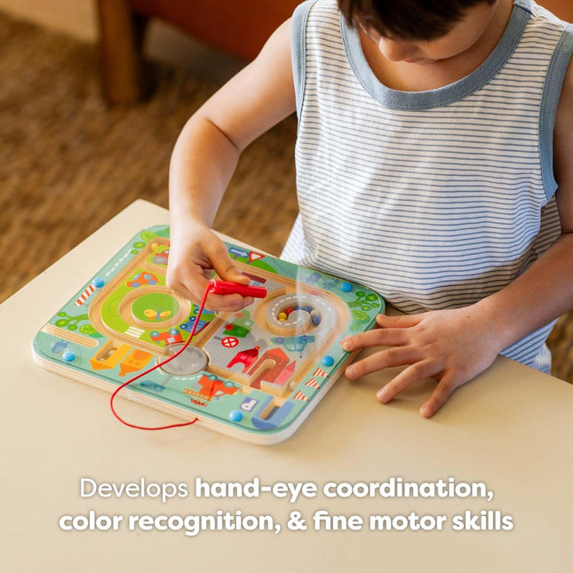 HABA Busy Board for Toddlers 2-4: Town Magnetic Maze Puzzle Game - Toddler Trave