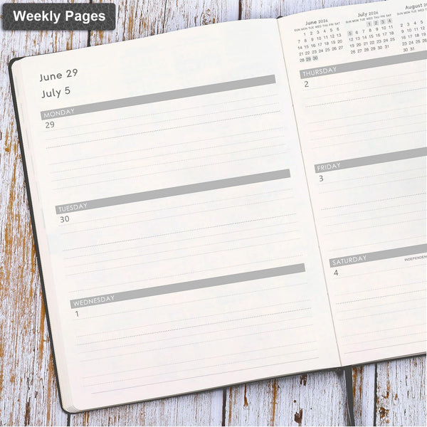 2025-2026 Planner - July 2025 - June 2026, Planner 2025-2026 Daily Weekly and Monthly, 8.5" X 11", Pen Holder, Calendar Stickers, Pocket, 25 Notes