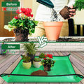 2 PCS 27 "X 27" Repotting Mat for Indoor Plant Transplanting and Mess Control Thickened Waterproof Potting Tray Foldable Succulent Potting Mat