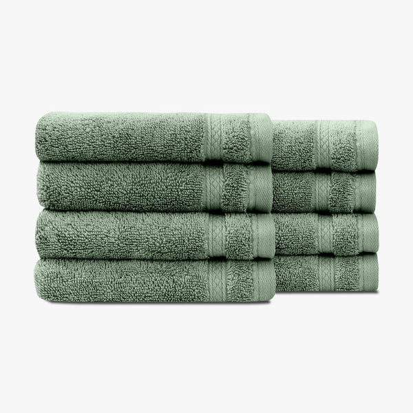 1888 Mills 625 GSM Premium 100% Cotton Washcloths â Pack of 8 Luxury Washcloth Set, Highly Absorbent & Quick-Dry â Plush, Luxurious Feel for Face,