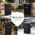 Porch Shield 30 Inch Electric Smoker Cover for Masterbuilt Smoker, Waterproof Heavy Duty Outdoor Smoker Grill Covers 20W X 18D X 33H Inch, Black