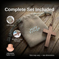 Natural Walnut Wood Cross Necklace for Men & Women - Small Wood Cross Pendant Necklace for Car Mirror - Wooden Religious Pendant Jewelry Walnut -