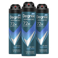 Degree Men Antiperspirant Deodorant Dry Spray Cool Rush 3 count Deodorant for Men With MotionSense Technology 3.8 oz Fresh 3.8 Ounce (Pack of 3)