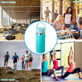 FLORAPELL Lid Compatible with Hydro Flask 12 16 18 20 32 40 OZ Wide Mouth, Flip Lid Replacement Lids with Flex Strap Handle, Leak-Proof Flask Cap