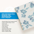 Blue Sky 2025-2026 Weekly and Monthly Academic Year Planner Calendar, July 2025 - June 2026, 8.5" x 11", Flexible Cover, Wirebound, Storage