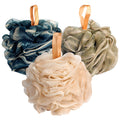 Fishent Bath Loofah Sponge, 3 Pack Loofahs Exfoliating Body Scrubber, 60G Soft Mesh Pouf Shower Puffs, Loofa for Women and Men