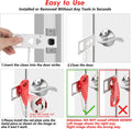 AceMining Portable Door Lock Home Security Door Lock Travel Lockdown Locks for Additional Safety and Privacy Perfect for Traveling Hotel Home