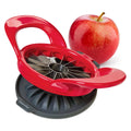 PrepWorks Apple Slicer and Corer, Attached Safety Cover, Cuts 16 Thin Apple Slices, Red Red 16 Slice