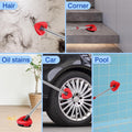 4 Pcs Mop Replace Heads & 1 Scrub Brush & 1 Base Combo for Ocedar Easywring 2-Tank System Microfiber Spin Mop Replacement Head,Machine Washable