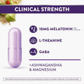 ZzzQuil Pure Zzzs Complete Sleep, Melatonin 10mg, L-Theanine, GABA, with Ashwagandha, and Magnesium, Melatonin Sleep Aid, 100 Count 100 Count