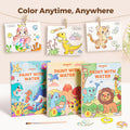 Jar Melo Paint with Water Books for Toddlers, Mess Free Watercolor Painting Activity for Kids Ages 1-3, 2-4, 4-6, Paint by Number Art Craft