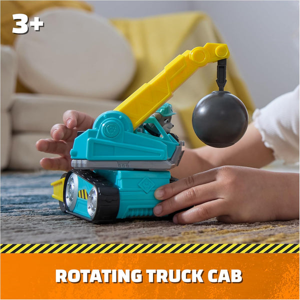 Rubble & Crew, Motor’s Wrecking Ball Toy Truck with Action Figure and Movable Construction Toys, Kids Toys for Ages 3 and Up Motor's Wrecking Ball