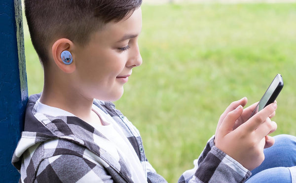 Disney Stitch Wireless Earbuds for Kids, Bluetooth Earbuds with Charging Case
