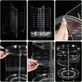 COYAHO 360 Rotating Makeup Organizer, Spinning Countertop, Cosmetic Holder Shelf, Make up Organizers and Storage for Bedroom, Transparent