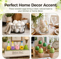 SallyFashion Wooden Fake Eggs, 9 PCS White Easter Eggs 9 White