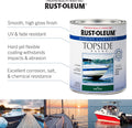Rust-Oleum 207000 Marine Coatings Topside Paint, Quart, Semi-Gloss White 32 Fl Oz (Pack of 1)