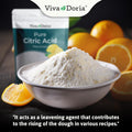 Viva Doria 100% Pure Citric Acid, Food Grade, Fine Grain, 2 lb (907 g) 2 Pound (Pack of 1)