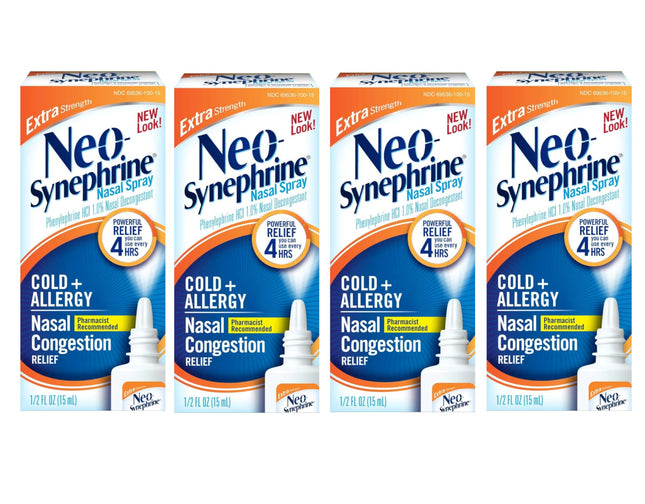 Neo-Synephrine Nasal Spray , Extra Strength Formula, 0.50 Ounces Each (Value Pac
