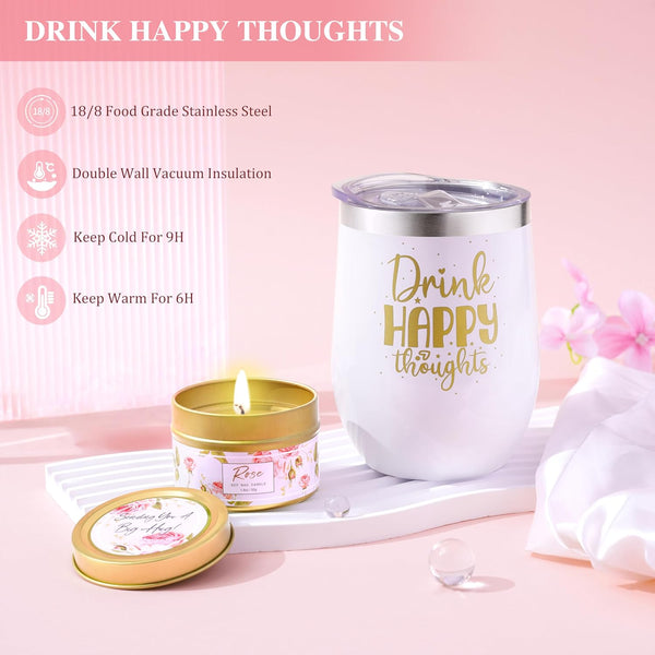 Birthday Gifts for Women Self Care Gifts Get Well Soon Gifts for Women,Relaxing Spa Gifts Basket W/Flannel Blanket Traveling Pillow Care Package