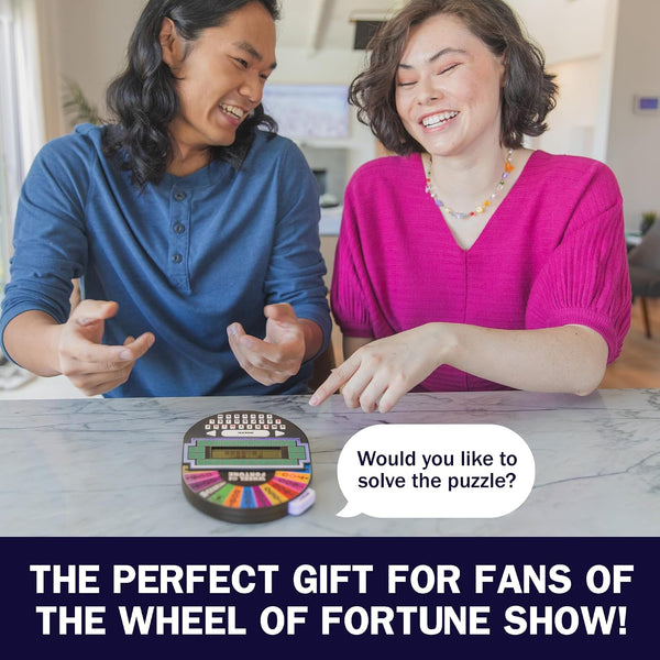 Educational Insights Wheel of Fortune Game - Handheld Electronic Game, Great for Travel, Classic Retro Party Games for Kids, Teens & Adults, Word