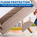 Nail in Furniture Glides, 100 Pcs, 0.6" x 0.7", Nylon for Hardwood Floors | Plastic Furniture Feet, Steel Nail Hold Stays Put, Glides Smoothly,